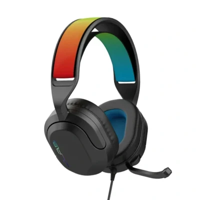 Image of JLab Nightfall Over Ear Wired Gaming Headset 3.5mm Jack with Mic for PC/Xbox/ PS5/ PS4/ Nintendo Switch 50mm Driver, Cloud Foam Cushions &amp; Sound Isolating Inner Shelf
