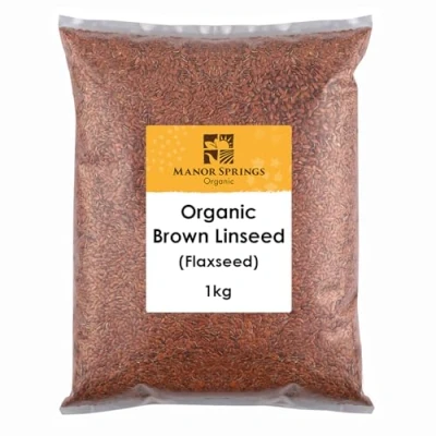 Image of Organic Brown Linseed (Flaxseed) 1kg by Manor Springs
