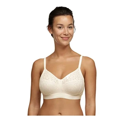 Image of Chantelle Women&#039;s Norah Supportive Wirefree Bra, Opaque, Talc, 34D