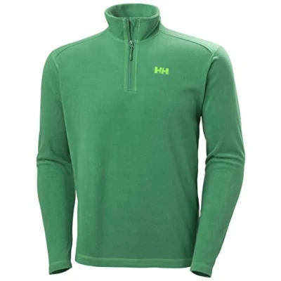 Image of Helly Hansen Men&#039;s Daybreaker 1/2 Zip Fleece, Green, L UK