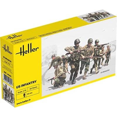Image of Heller 49601&quot; Infanterie US Plastic Model Kit, 1:72 Scale