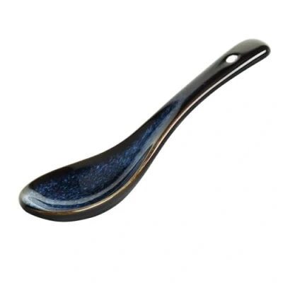 Image of Olympia Luna Midnight Blue Soup Spoons