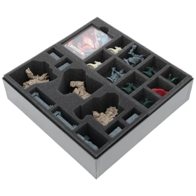 Image of Feldherr foam set compatible with HeroQuest (2021): Against the Ogre Horde board game box Inserts to store all figures and accessories from expansion