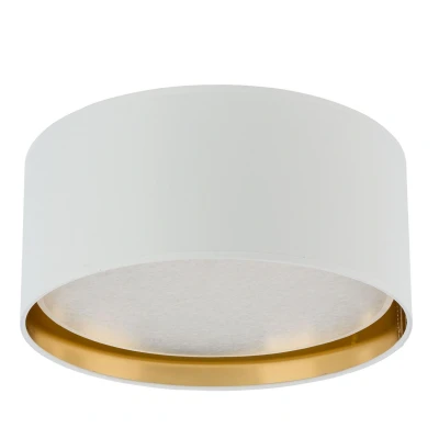 Image of TK Lighting Bilbao ceiling light, white/gold, Ø 45 cm