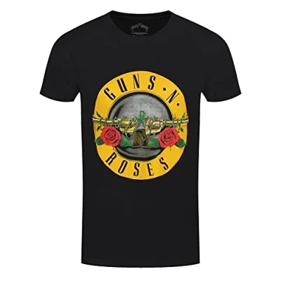 Image of Guns N Roses Unisex Classic Logo Short Sleeve T Shirt, Black, XX Large