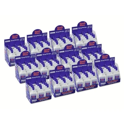 Image of Stick E PVA White Glue 60ml Bottle, Box of 144
