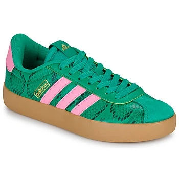 Image of adidas Women&#039;s VL 3.0 Shoes, Court Green/Bliss Pink/Gold met, 3.5 UK