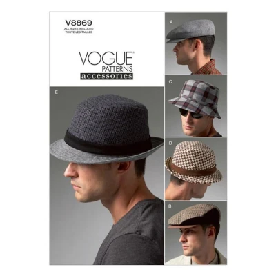 Image of Vogue Patterns V8869 Men&#039;s Hats