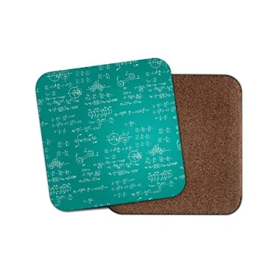 Image of 1 x Science Equations Coaster Maths Physics Teacher Student Engineer #14838