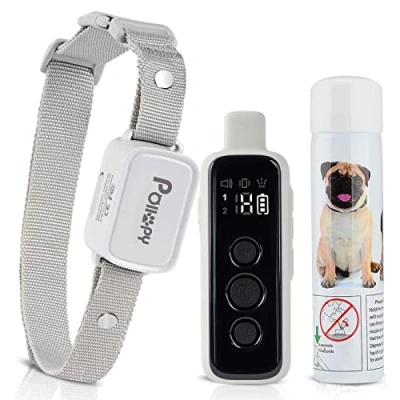 Image of Citronella Dog Collar With Remote, Safer 3 Modes Spray/Vibration/Beep Training Collar, Humane No Shock Bark Rechargeable 1000ft Range Spray Only Works Remote