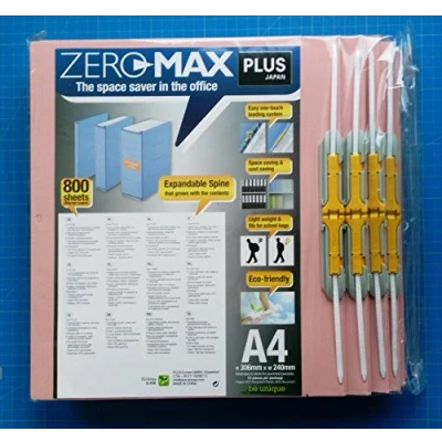 Image of Plus Japan FL 021SSW PK Zero Max Expandable File Pink (Pack of 10)