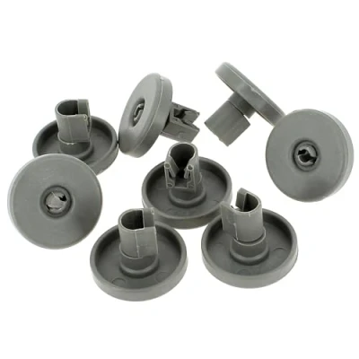 Image of Find A Spare Dishwasher Lower Basket Wheel 8 Pack For Zanussi AEG Electrolux Arthur Martin ESL6115 ZSF6128 ZSF6120 Grey (8 Pack)