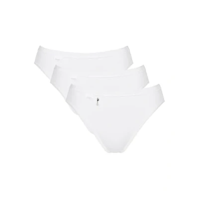 Image of Basic+ Pearl Tai 3 Pack Briefs White M 12
