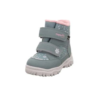 Image of Superfit HUSKY1 Winter boots for kids, Size: 3.5/4K, Light green/rose Textile/synthetics
