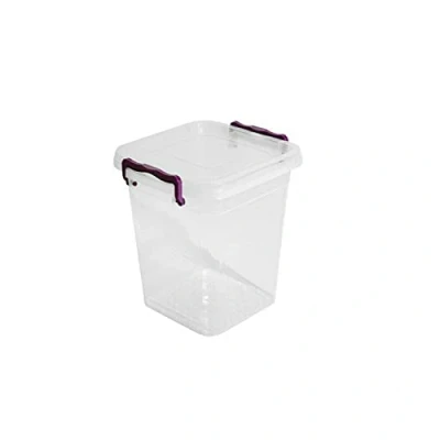 Image of Asude Plastic Storage Box Boxes Lid Handles Food Container Home Kitchen Office UK, 5L Deep