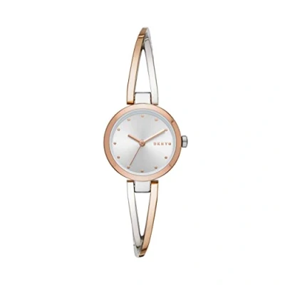 Image of DKNY Watch for Women Crosswalk, Three Hand movement, 26mm Rose Gold Stainless Steel case with a strap, NY2791