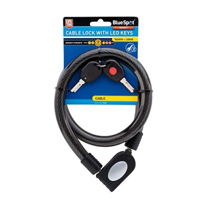 Image of Blue Spot Tools 900mm x 18mm Cable Lock with LED Keys