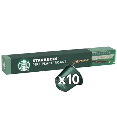 Image of Starbucks Nespresso Pike Place Roast Lungo (Pack of 10) 6220416