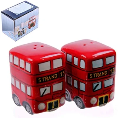 Image of Routemaster Red Bus Salt and Pepper Set