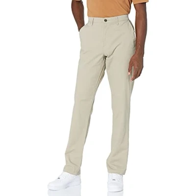 Image of Amazon Essentials Men&#039;s Athletic Fit Casual Stretch Chino Trouser (Available in Big and Tall), Khaki Brown, 36W / 31L