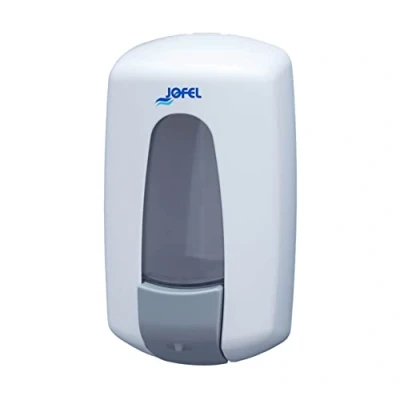 Image of Bunzl AC70000 Plastic Aitana Refillable Soap Dispenser, White