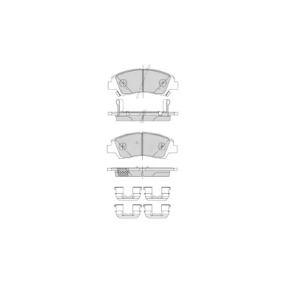 Image of Front Brake Pads Fits: Hyundai i10 1.2(SA) 12/13