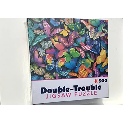 Image of Cheatwell Games 500 Piece Double Sided Jigsaw Puzzle Butterflies