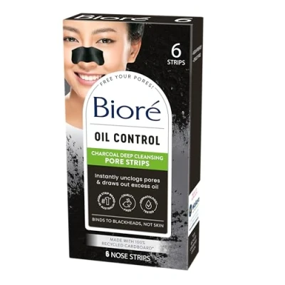 Image of Biore Charcoal Pore Strips Pack of 6