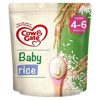 Image of Cow &amp; Gate Baby Rice Cereal 4 6+ Months 100g