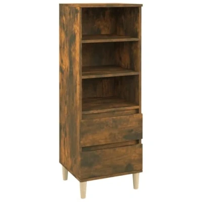 Image of Highboard Smoked Oak 40x36x110 cm Engineered Wood