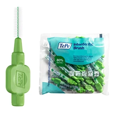 Image of TePe Green 0.8mm Interdental Brush 25 Value Pack