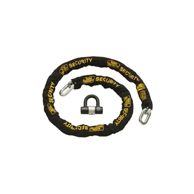Image of Burg Wachter 12mm Sold Bike Security Chain Diamond Lock, Black, 2M