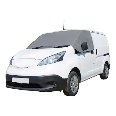 Image of UK Custom Covers SW657GREY Luxury Front Windscreen Wrap Cover Grey To Fit Nissan NV200 2009 2019