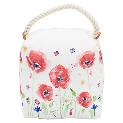 Image of lesser and pavey LP48387 Poppy Field Design Doorstop Multi color Door Stop