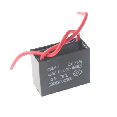 Image of Cbb61 Capacitor 220V 1Uf 20Uf Start Capacitance Fan 1/1.2/1.5/2/3/3.5/4/5/8/10/12/15/16/20Uf for Air Conditioners