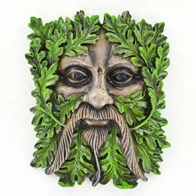 Image of Fiesta Studios Albus the Tree Ent Face Plaque for Garden Home Wicca Celtic Pagan Magic Greenman H19cm