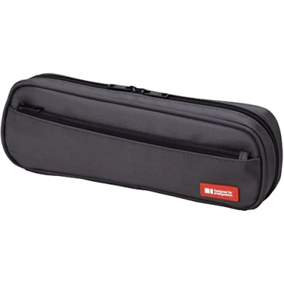 Image of LIHITLAB Pen Case, 9.4 x 1.8 3 inches, Black (A7552 24)