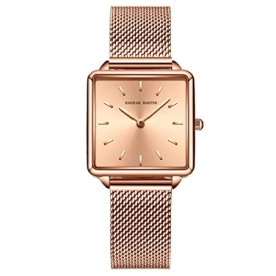 Image of RORIOS Women Watches Analogue Quartz Watch Minimalism Mesh Strap Fashion Ladies Wristwatches