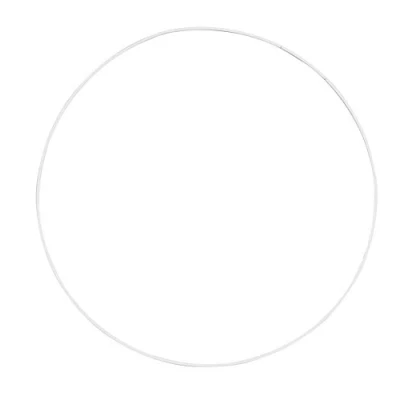Image of Glorex Metal Ring, Metal, 1 Units, White, 25 x 0.5 cm