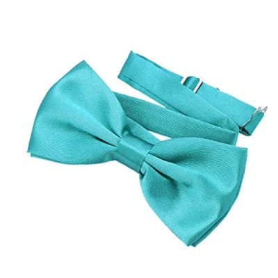 Image of DonDon classy bow tie pre tied and adjustable Turquoise