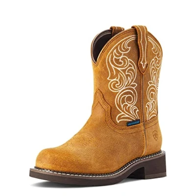 Image of ARIAT Fatbaby Heritage Women&#039;s Waterproof Leather Western Boot (Tan, UK 4.5)