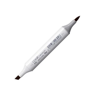 Image of Copic Sketch Coloured Marker Pen (E 49) Dark Bark, For Art &amp; Crafts, Colouring, Graphics, Highlighter, Design, Anime, Professional Beginners, Supplies Colouring Books