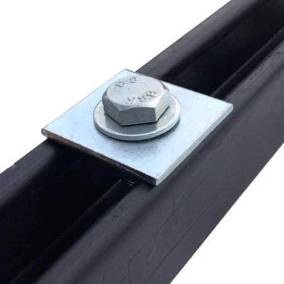 Image of M8 Square Plate Washers (Box of 100) 40x40x3mm BZP