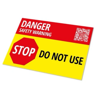 Image of Atom Danger Safety Label AT LBG10P 10