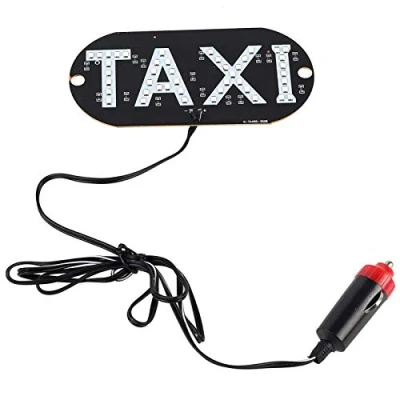 Image of EBTOOLS For Dads Taxi 12V Windscreen Cab Indicator Lamp Sign Windshield Led Light Waterproof Roof Light?Blue