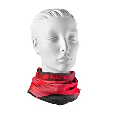 Image of Audi 3132001900 Multifunctional Tube Scarf Headscarf Red/Grey