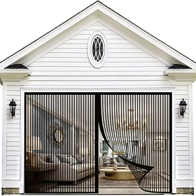Image of BKPH Magnetic Screen Door, Anti Mosquito Mesh Fly Curtain, Top to Bottom Seal Snaps Shuts Automatically, Keep Fresh Air in &amp; Bugs Out 125x210cm(49x82inch)