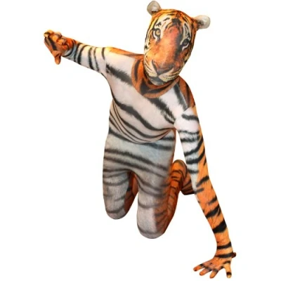 Image of Morphsuits Kids Tiger Costume, Costumes For Kids, Outfit Morph Suit Halloween Medium