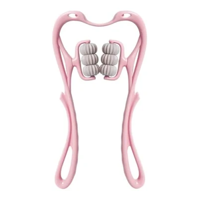 Image of YUNYU Neck Massage Roller, Handheld Back Massager with 6 Balls Point, Pressure Point for Pain Shoulder Relaxer Muscle Relax Tension Relief