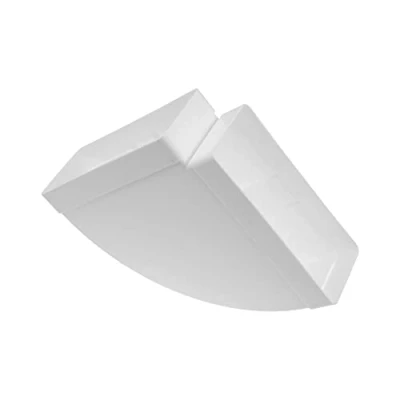 Image of 220 x 90 mm / 22 9 cm Horizontal Rectangular Duct Elbow for Pipe Connection Angle: Ventilation System, Heating, Cooling Element Limited Spaces.